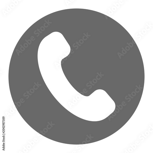 phone icon with circle