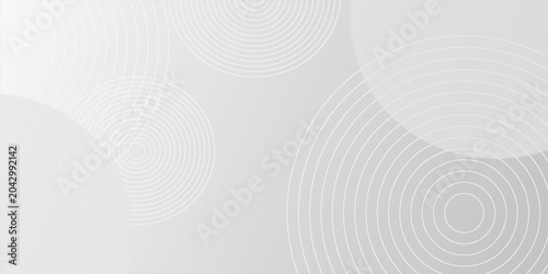 Obraz na płótnie Minimalist gray background with circular patterns