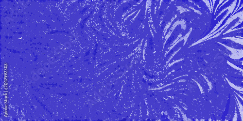 Canvas Print blue noise texture with abstract swirls pattern