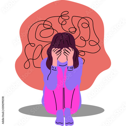Handrawn Illustration Wellness and Mental Health
