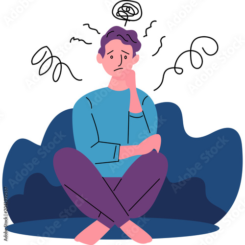 Handrawn Illustration Wellness and Mental Health
