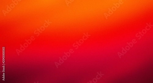 Vibrant orange and red gradient background with warm sunset glow Grainy Noise Texture Design for Retro Poster Header and Web Backdrop