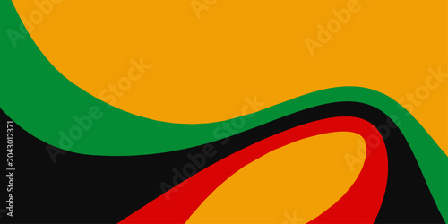 Bild auf Leinwand Black History Month, Juneteenth banner