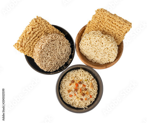 Raw Noodles, Dry Round Ramen Noodle, Uncooked Korea Vermicelli, Chinese Wheat Pasta
