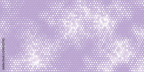 Elegant purple geometric mosaic with radiant hexagonal details unique design