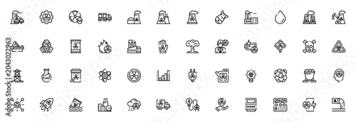 Foto Nuclear Energy icon set