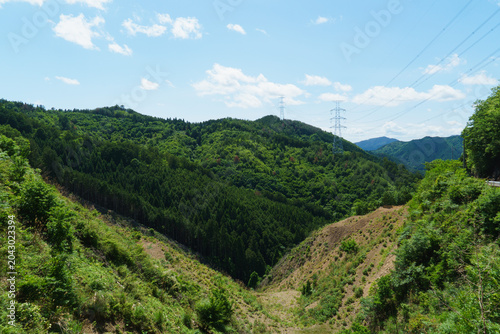 峠から見た風景