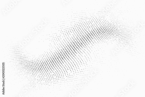 Bild auf Leinwand inverse particle wave design on white background
