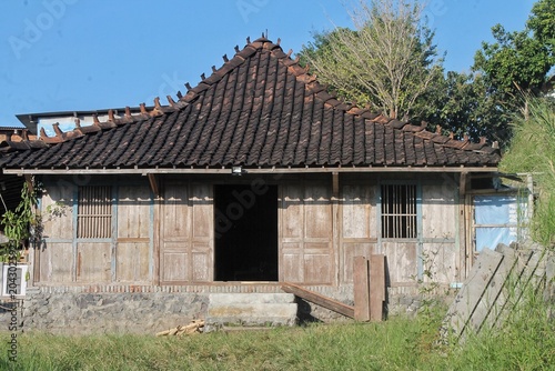 Принти на полотні a traditional vernacular home of the Javanese people, primarily from Central Jav