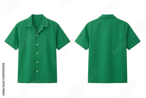 Half Sleeves button up shirt mock-up 
