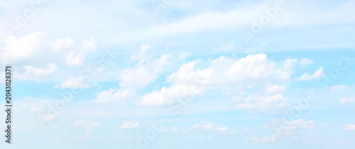 Panel kuchenny z motywem Light blue sky with weightless clouds. Sky only. 