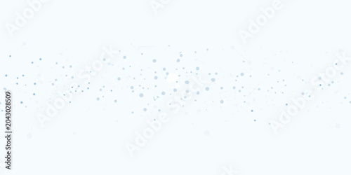 network connection dots abstract panoramic blue dot
