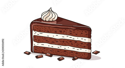 Quadro em tela Chocolate Cake