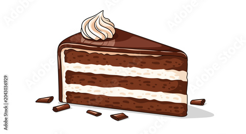 Tableau sur toile Chocolate Slice