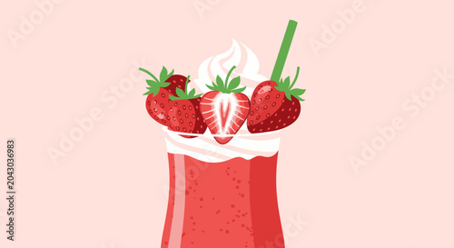 Fotografi Berry Smoothie