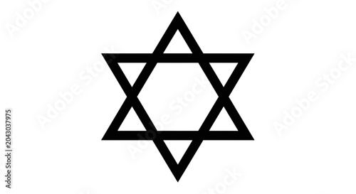 Schilderij op canvas Star of David Jewish Symbol.
