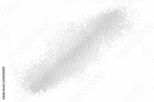 Foto Particle wave pattern with inverse design on a white background