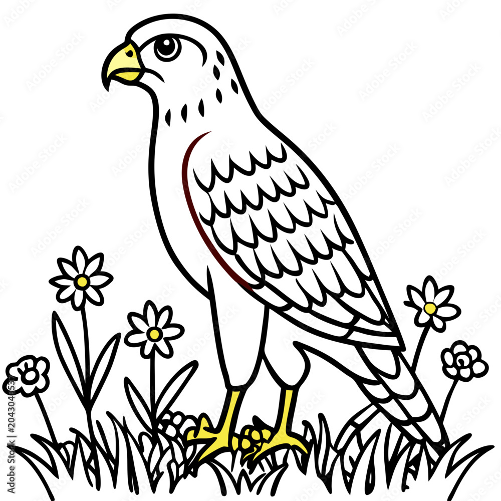 Fototapeta premium a beautiful hawk 