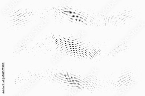 Foto inverse particle wave design on white background