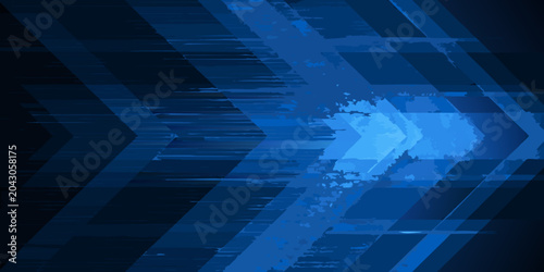 Принти на полотні abstract blue geometric pattern angular modern tech