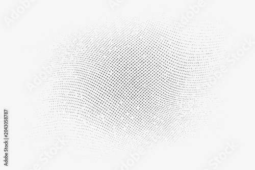Bild auf Leinwand inverse particle wave design on white background
