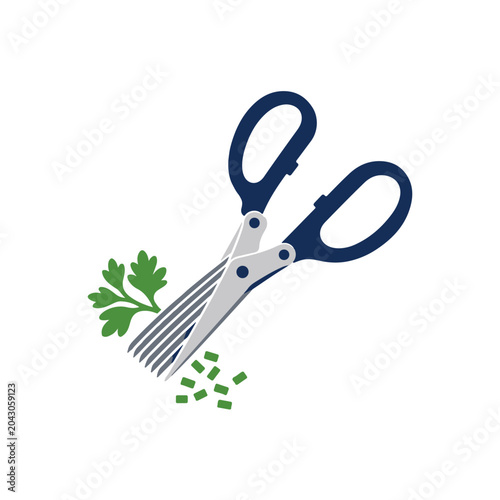 Herb Scissors Kitchen Tool Icon