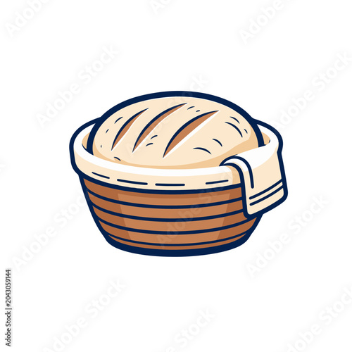 Bread Proofing Basket Icon