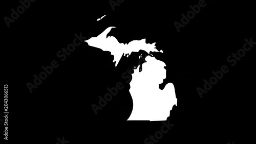Dark Abstract Globe Silhouette with White Landmasses on Black