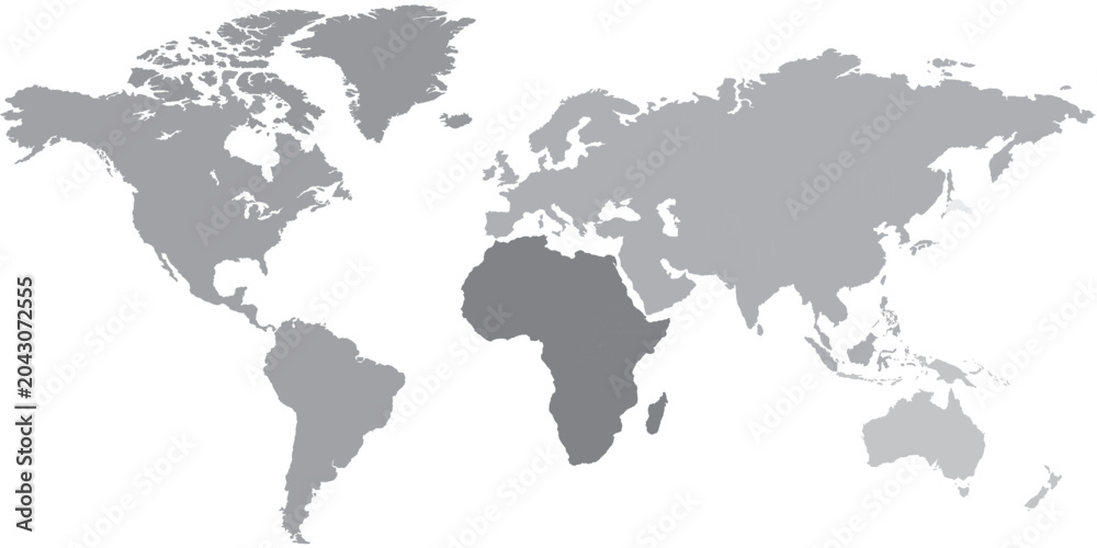 Fototapeta premium Flat Design World Map Geography Illustration
