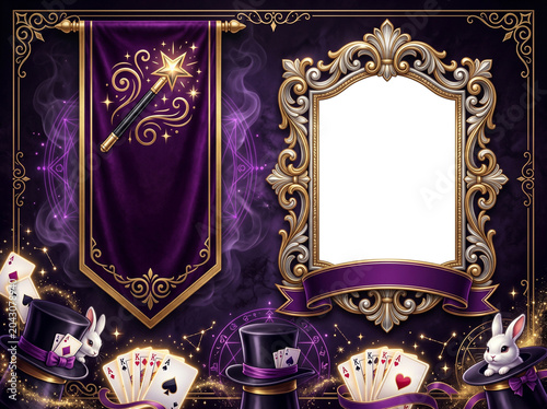 For magician frame template 