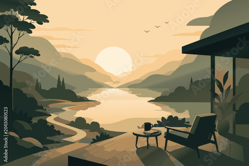 A peaceful and quiet life. 