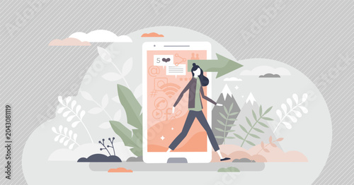 A young person in nature, out of phone coverage.