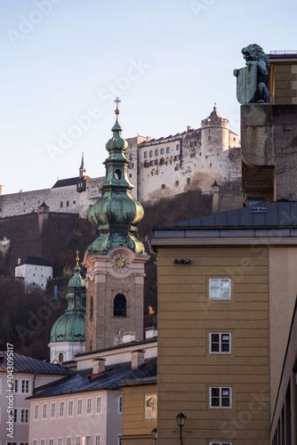 Tthe old town Salzburg, Aus...