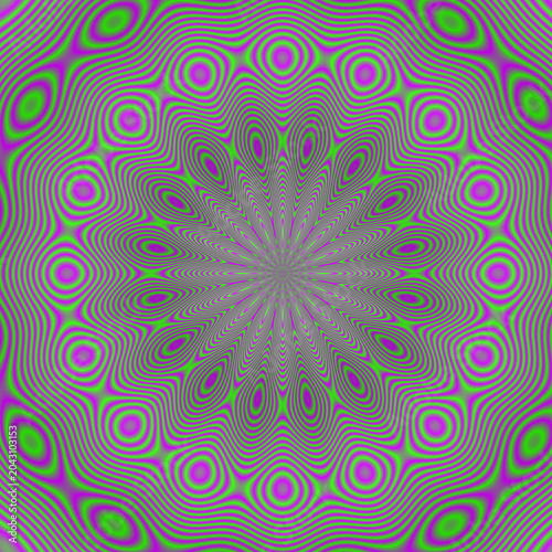 Op Art Seamless Geometric Pattern