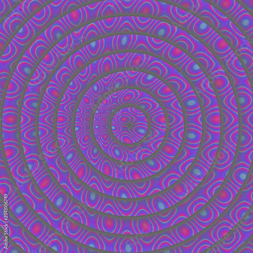 Op Art Seamless Geometric Pattern