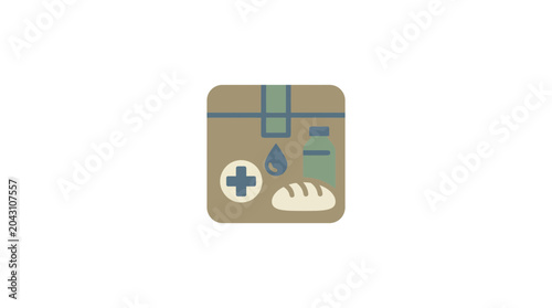 Quadro su tela Emergency Relief Supplies Box Icon
