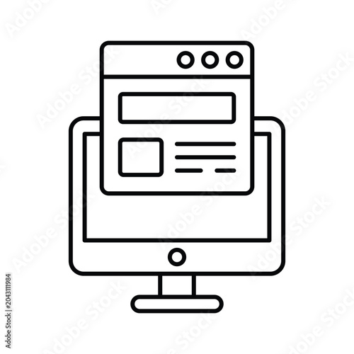 Content Management Vector icon which can easily modify or edit