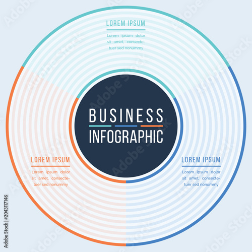 Circular Infographic Business Design 3 Options