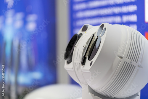 Foto Photoelectric Monitoring Equipment On Display At Trade Show