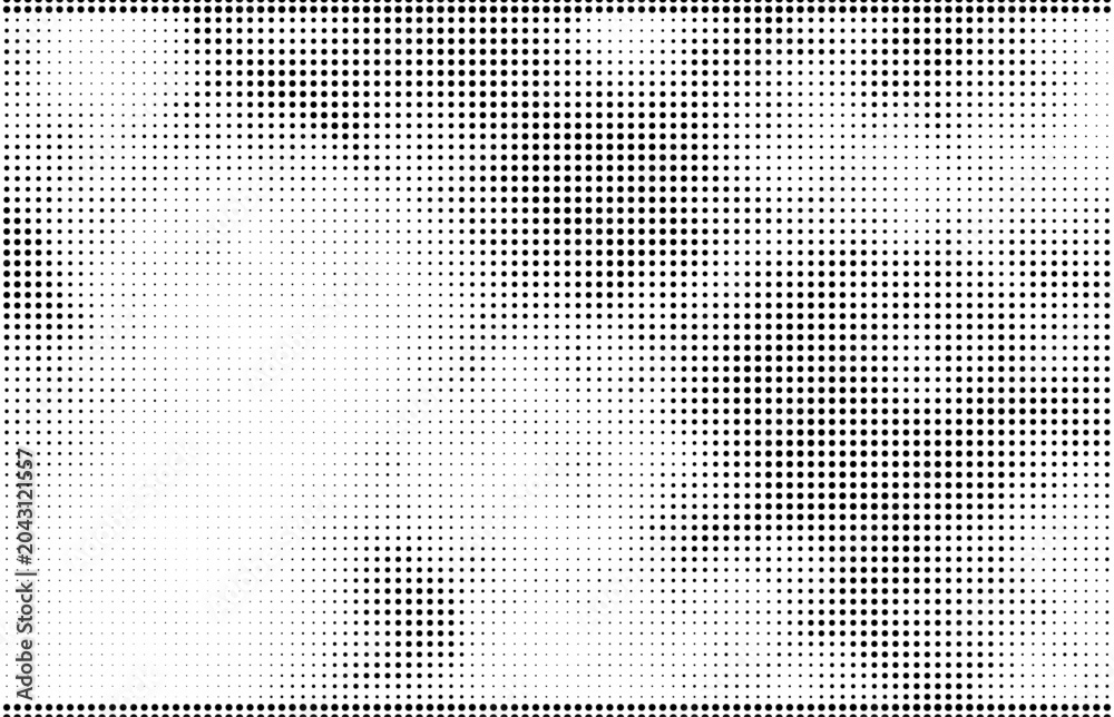 Fototapeta premium Abstract Particle Halftone Pattern with Grunge Overlay and Vintage Print Texture