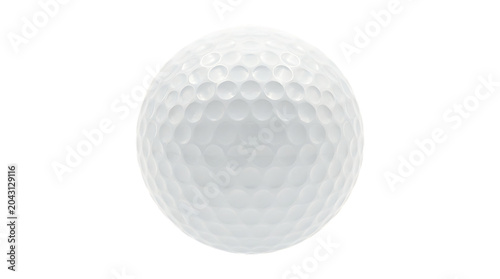 Realistic White PNG Golf Ball Isolated on white Background