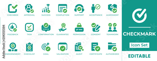 Принти на полотні Checkmark Approval Verification Compliance Consent Guarantee Success Certificate