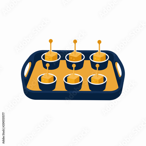 Food Sampling Tray Icon