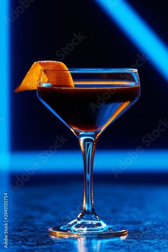 Тropical and summer alcoholic cocktails