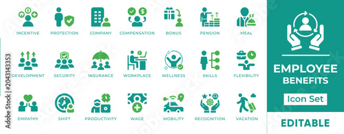 Foto Employee Benefits HR Allowance Compensation Insurance Wellness Salary Recognitio