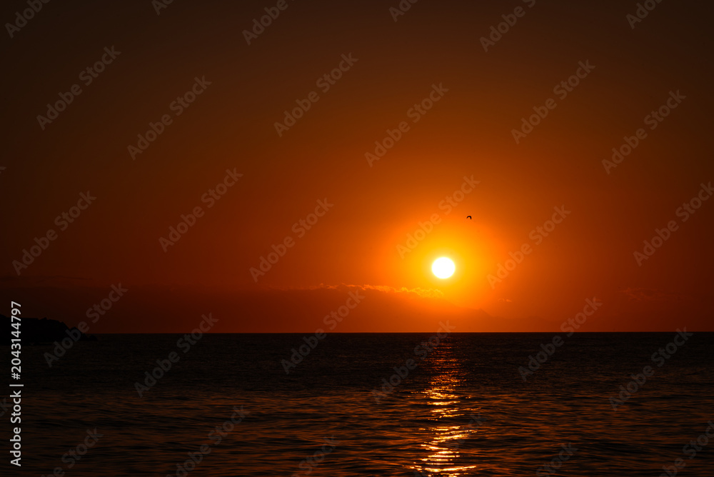 Fototapeta premium Amanecer en la costa mediterranea