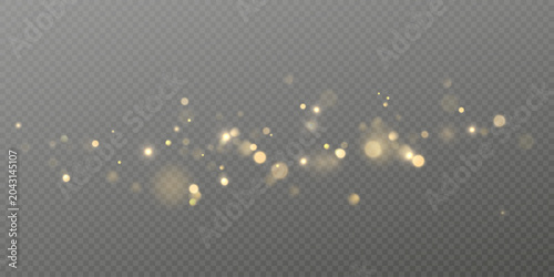 Foto White Glowing Bokeh Lights Vector Illustration with Sparkle Effect