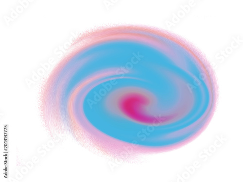Abstract Pastel Swirl Gradient Background in Pink Blue and Purple Tones