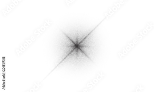 Isolated black star burst and vector grunge sparkle with stipple grainy noise texture. Black dotwork starburst with stipple effect and grainy halftone gradient. Png Grain noise halftone image	
