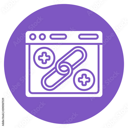 Link Building Vector Icon